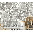 thumbnail image 4 of REMIX Walls by Katie Hunt Blooming Floral Dove Grey Wall Mural, 4 of 7