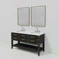 thumbnail image 5 of Norwalk 60 in W Black Oak Double Vanity, Cultured Marble Top, Faucet Set,& 28 in Mirrors, 5 of 9