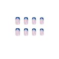 thumbnail image 4 of Fofosbeauty 24pcs Square Fake Nails, Press on False Nails,French Blue, 4 of 8