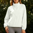 thumbnail image 2 of 2026 New Women's Lightweight Athletic Jacket Sun Protection Full Zip Long Sleeve Shirts Workout Track Jackets with Pocket(Light Green,L), 2 of 4