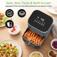 thumbnail image 6 of Atilioo 6QT Air Fryer - 12-in-1 Multifunctional Touchscreen Cooker, Crisps, Roasts, Bakes & Reheats with 95% Less Oil, Quick & Easy Meals, Large Capacity Electric Oven, Black, 6 of 12
