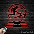 thumbnail image 4 of Handmadetneonsign Man Hurdling Medal Hanger, Trainer Metal Sign Wall Decor, House Metal Decor 54461, 4 of 5