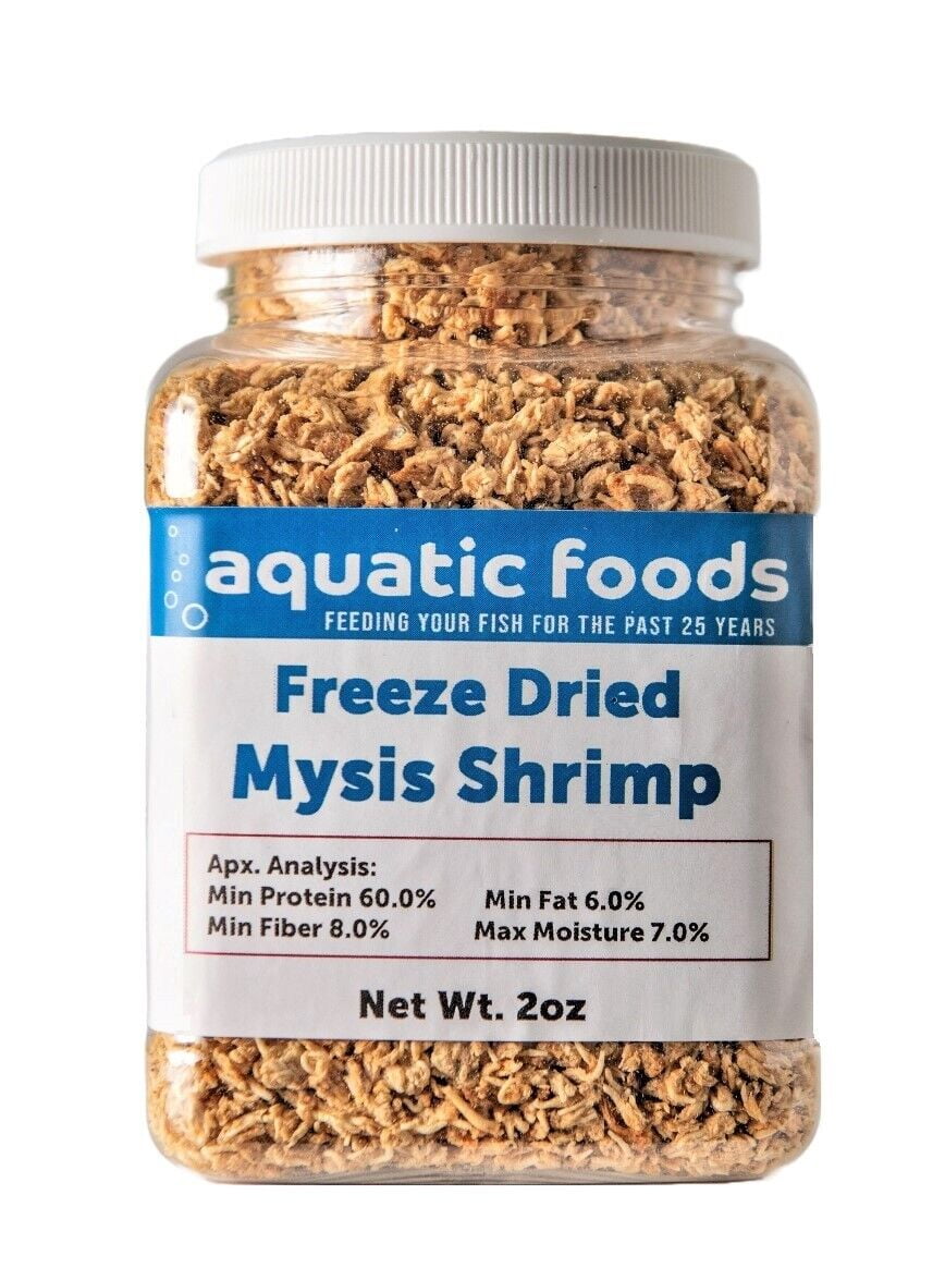 Mysis ShrimpFreeze Dried Floating Small Mysis Shrimp for All Tropical Fish, Marine Fish, Baby