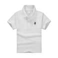 thumbnail image 3 of Havenx Boys Girls School Uniform Performance Polo Shirts Short Sleeve Button Up Collared Polo Shirt Quick Dry Moisture Wicking Golf Shirt Casual Back To School Uniform Classic Clothes,White, 3 of 4