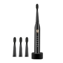 Jubipavy USB Charging Electric Toothbrush with 4 Brush Heads Smart 5-Speed Timer Toothbrush