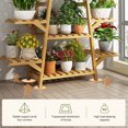 thumbnail image 3 of Bamboo Plant Stand Indoor Outdoor Plant Display Shelf for Multiple Plants Flower Pot Holder Rack, 3 of 7