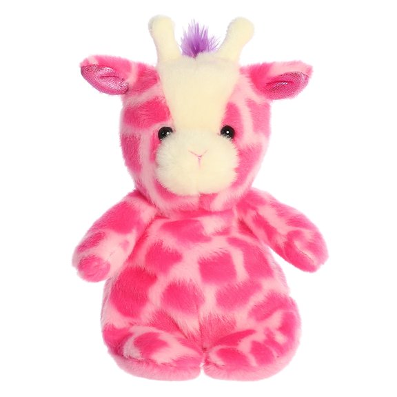 Aurora - Small Pink Jammies - 8.5" Strawberry Giraffe - Vibrant Stuffed Animal
