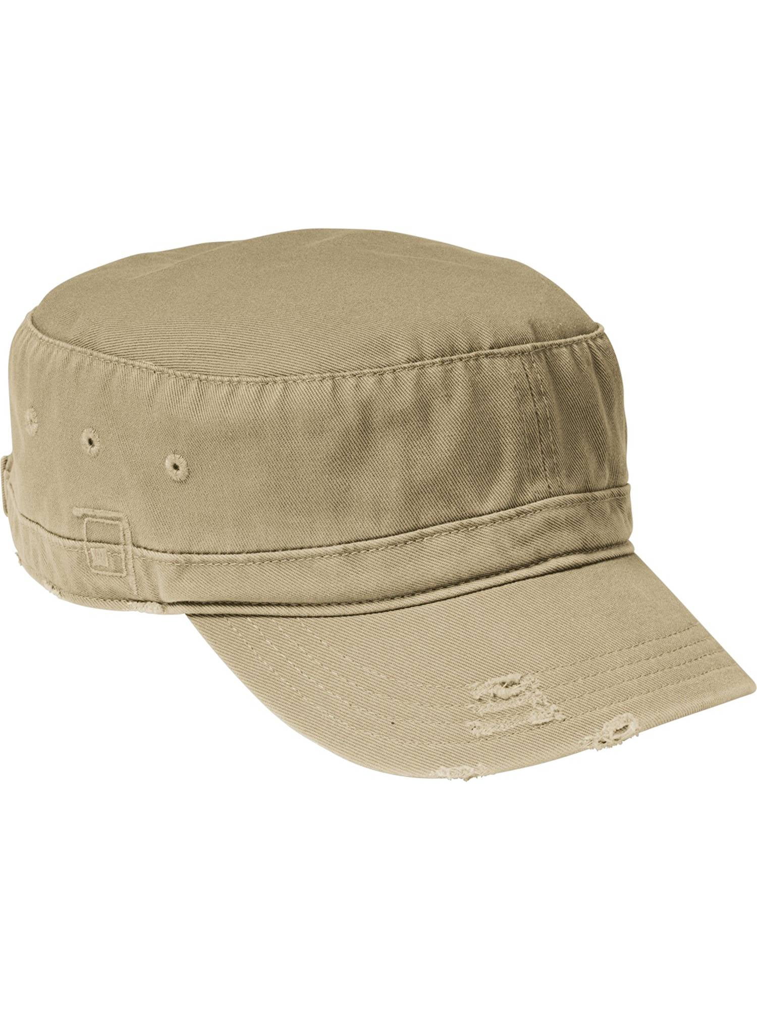 District Distressed Military Hat, Khaki 