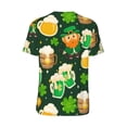 thumbnail image 3 of Haiem Hip Hop Hipster Baseball Jersey Button Down Shirts Sports Uniforms Men Women Jersey(St Patrick's Day10,Medium), 3 of 9