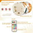 thumbnail image 5 of Yayeee Flameless Candles with Remote Flickering Battery Operated Multi Color Changing, Pumpkins Pattern, 5 of 7