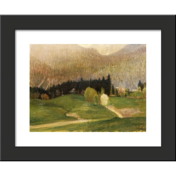 Landscape with Fir Trees 20x24 Framed Art Print by Parthenis, Konstantinos