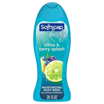 Softsoap Moisturizing Gel Body Wash, Citrus Splash and Berries, 20 fl oz