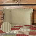 thumbnail image 2 of VHC Brands Prairie Winds Bedding Accessory, Green Stripes, 2 of 6