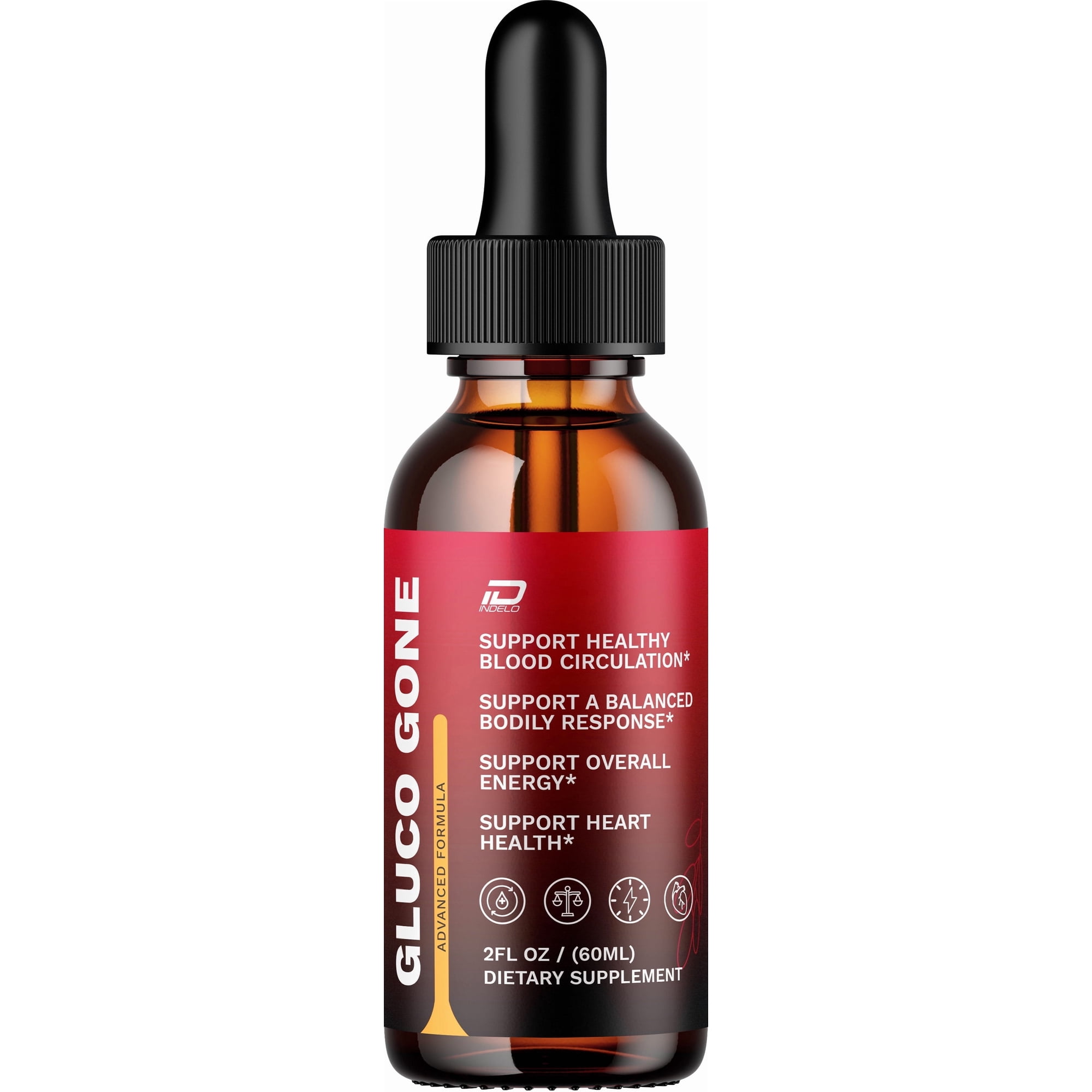 Gluco Gone Liquid Drops – GlucoGone Drops Extra Strength All Natural Healthy Organic Support, 1 Pack, 1 Month Supply
