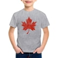 thumbnail image 1 of LUOGENLI Chemises pour Garçons Longueur Midi Hauts pour Usage Quotidien Décontracté pour École et Activités Extérieures Col Rond Manches Courtes Gris Taille 8-9 Ans, 1 of 4
