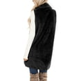 thumbnail image 5 of DHFJKG Womens Mediun Length Fuzzy Vest Cardigan Sleeveless Open Front Fluffly Shaggy Vest Jacket Long Coat Solid Color With Pockets Versatile Outerwear, 5 of 5