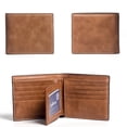 thumbnail image 3 of Cartera corta de ocio para hombre, cartera ultrafina y suave con clip para carnet de conducir, 3 of 5