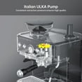 thumbnail image 5 of Luku Stainless Steel Espresso Machine, 15 Grind Settings, 15 Bar Pump, PID Control, 2.3L Tank, 58mm Portafilter, 5 of 8