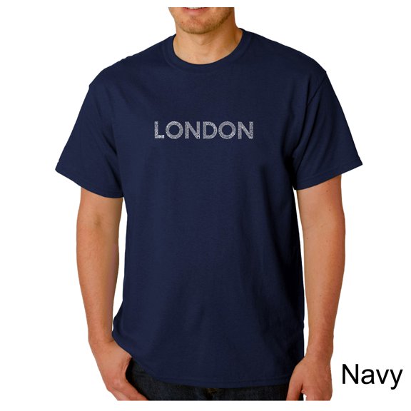 LA Pop Art Men's Word Art T-Shirt - LONDON NEIGHBORHOODS