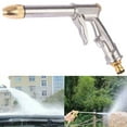 thumbnail image 3 of Ruroz Garden Hose Nozzle, High Pressure Water Hose Nozzle Sprayer Head,fits 3/4” Garden Hose Thread,for Lawn & Garden,Washing Cars,Watering Garden,Cleaning,Showering Dogs&Pets(Silver) Gardening Deals, 3 of 6