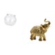 thumbnail image 5 of Acuario de escritorio,Pecera pequeña transparente,pecera,jarrón,mesa,Tanque de peces Contenedor de acuario transparente Hogar,Figura de escritorio,Estante de estatua de elefante para, 5 of 8
