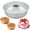 B, variant on 1 Pack 4.5-Inch Round Tube Cake Pan, Non-Stick Fluted Ring Mold, Aluminum Alloy Chiffon and Pound Cake Pan with Hollow Center for Baking, 12x5 cm (D)