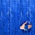 thumbnail image 1 of Youkk Glittering Backdrops Shimmer Metallic Streamers For Mesmerizing Decor Premium Easy To Assemble Beige Blue 8.2ft,1pc 2Set, 1 of 6