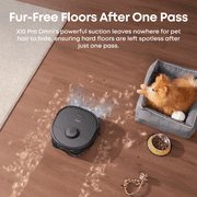 eufy X10 Pro Omni Robot Vacuum and Mop Combo, Incredible Suction, Dual Mops with 12 mm Auto-Lift and Carpet Detection, AI Obstacle Avoidance and Official Floor Cleaning Solutions (2 Bottles)