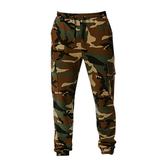 Men's Cargo Pants Autumn New Sweatpants Men Sportswear Men Fashion Stretch Sports Pants Men Multi-Pockets Drawstring Cotton Track Pant