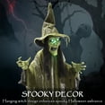 thumbnail image 4 of Outsunny Animated Halloween Decoration, Animatronics Witch, Green, 4 of 10