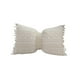 thumbnail image 2 of Cojín de lazo de algodón y lino | Cojín decorativo floral para sofá | Detalles de encaje | Soporte lumbar | Regalo para el Día de la Madre | Blanco | 19,6x11,8 in | 1 pieza | Decoración del hogar, 2 of 6