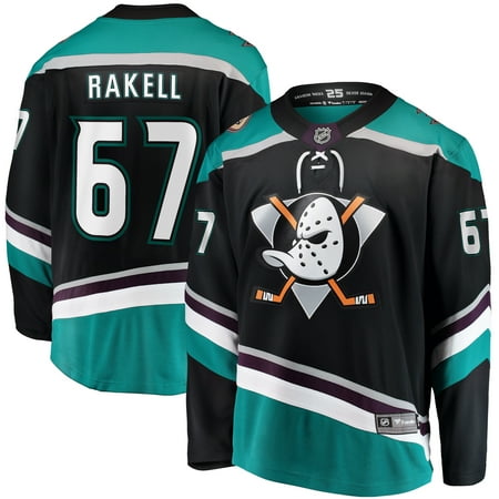 Anaheim Ducks Jersey - Rickard Rakell Anaheim Ducks Fanatics Branded Alternate Breakaway Player Jersey - Black