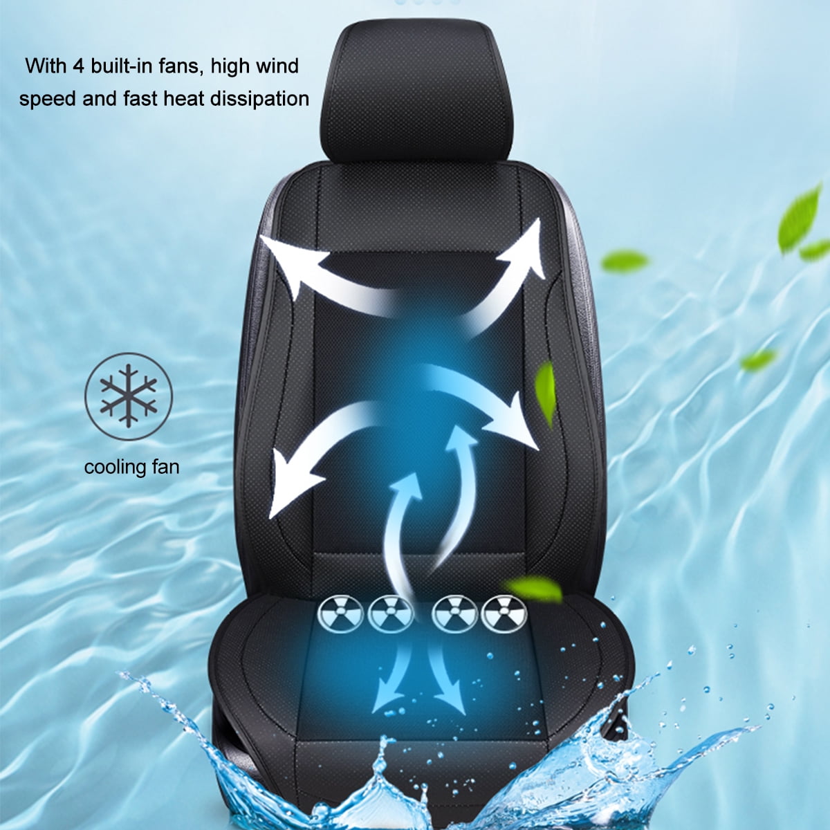 12V Cooling Car Seat Cushion Cover Air Ventilated Fan 12V Cooling Car Seat Cushion Cover Air Ventilated Fan