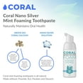 thumbnail image 4 of Pasta de dientes Coral Nano Silver Foaming Cool Mint 120 ml, 4 of 8