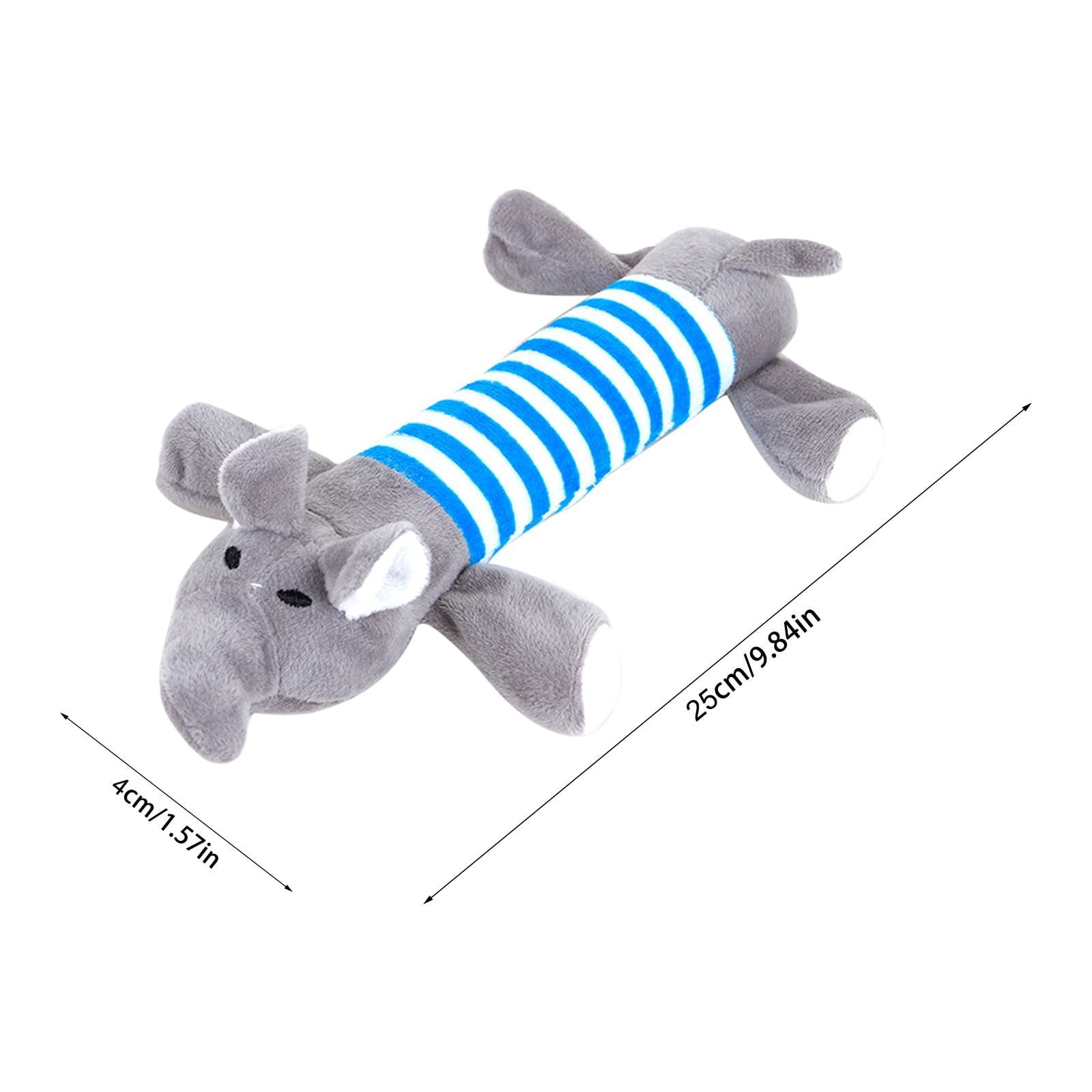 Yuehao Pet Supplies Dog Molar Striped Elephant Sounding Toy Teddy Puppy Large Dog Pet Plush Toy