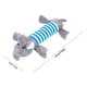 thumbnail image 3 of Juguete para perros con sonido de elefante rayado y molares de perro, osito de peluche, cachorro grande, juguete para mascotas., 3 of 3