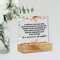 thumbnail image 4 of Acrylic Mother Of The Groom Gift From Bride Wedding Desk Decor I Will Love Your Son With All My Heart For All My Life Decorative Clear Acrylic Desk Plaque Sign With Wood Stand Keepsake For, 4 of 5