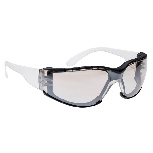 Portwest - Gafas de Seguridad para Adultos Unisex (Espejo, Blanco)
