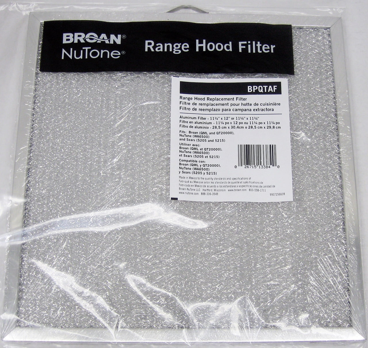 BPQTAF Broan Nutone Vent Range Hood Filter also fits S99010316 99010316