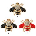thumbnail image 3 of Sonducket Broche de seguridad Insecto Exquisito Diseñador deslumbrante Diamante de imitación Romántico Broche Día de San Valentín Broches de Negro 20Conjunto, 3 of 6
