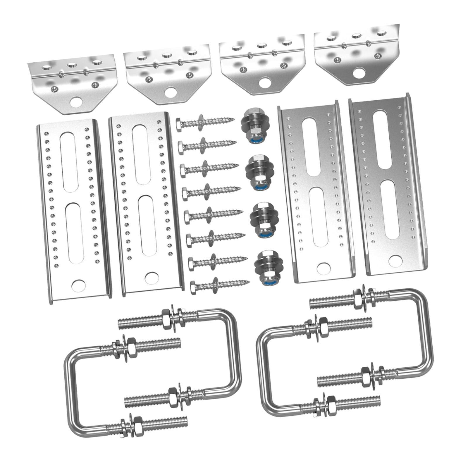 JISADER 4x 8" Top Bunk Bracket Kit Repair Parts Easily Install Square U