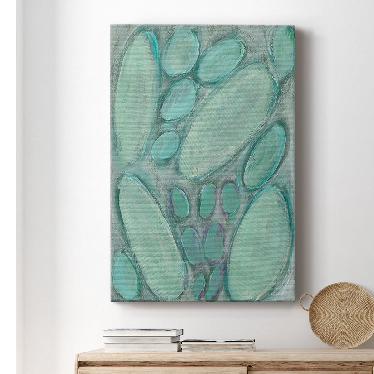 Blue Orbs I Premium Gallery Wrapped Canvas - Ready to Hang