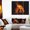 thumbnail image 3 of Design Art Wood Stove with Fire And Blaze Canvas Print, 3 of 3