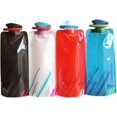 thumbnail image 1 of Bouteille d'Eau Pliable, Sac d'Eau de Randonnée, Ensemble de Bouteilles d'Eau Pliables, Sac d'Eau Réutilisable Portable pour Randonnée Aventure Voyage 700ml, 1 of 4