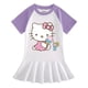 thumbnail image 5 of Nueva ropa para niños de Hello Kitty, vestido de media manga con bonitos dibujos para niñas, Falda plisada de estilo occidental dulce de algodón fino para bebés, 5 of 5