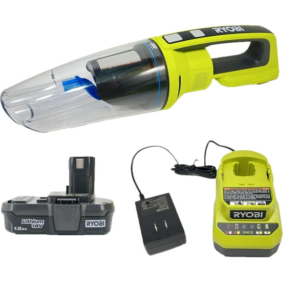 G3C31315L RYOBI ONE 18V PCL702 Cordless Wet/Dry Hand Vacuum Kit with Battery and Charger (Bulk Packaged)