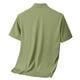 thumbnail image 4 of Playera Elvqul para Hombre Verde Casual Manga Corta Liso Solapa Botones, 4 of 4
