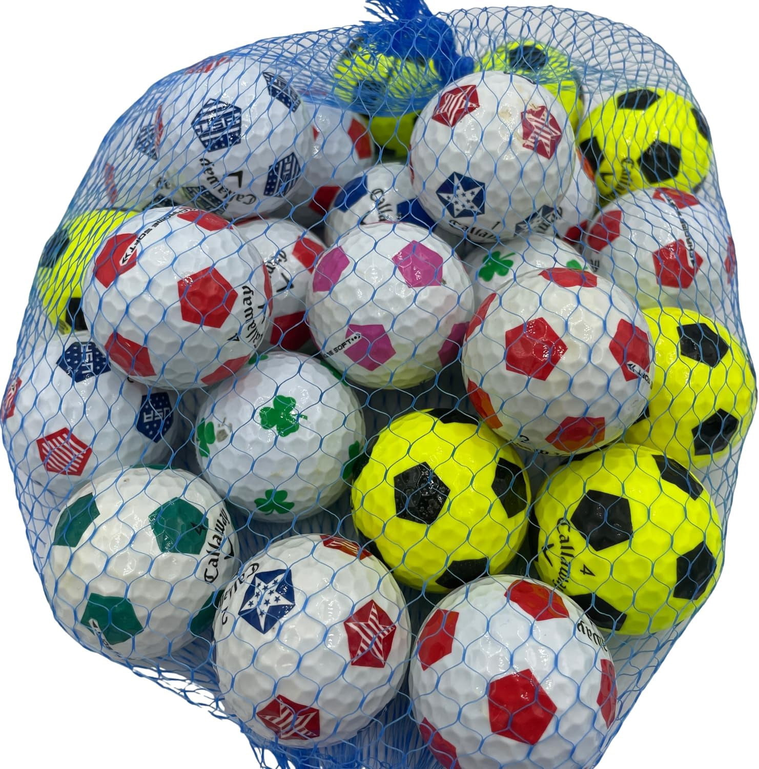 Golf Ball Planet - Callaway Chrome Soft Truvis Mix Recycled Golf Balls 24 Pack (4A/Near Mint)