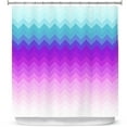 thumbnail image 1 of Shower Curtains 70" x 93" from DiaNoche Designs by Organic Saturation - Pastel Ombre Chevron, 1 of 1