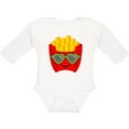 thumbnail image 3 of Inktastic French Fries Funny Fry Lover Boys or Girls Long Sleeve Baby Bodysuit, 3 of 5